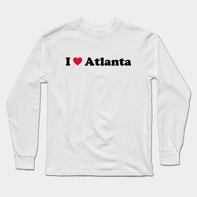 I Love Atlanta Long Sleeve T-Shirt by Novel_Designs